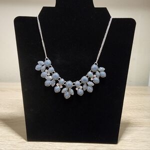 Elegant Silver and Blue Necklace